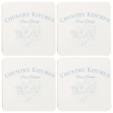 Country Kitchen Set Of Four Cork Placemats