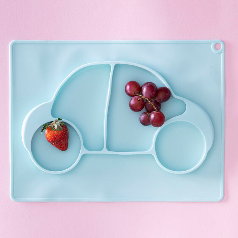 Kai Silicone Divided Food Plate in Car Shape