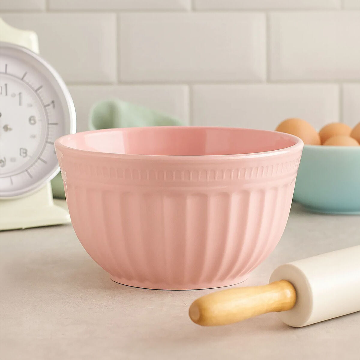 Alden Melamine Small Pink Mixing Bowl