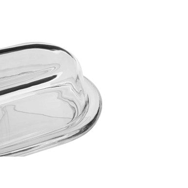 Olivia Clear Glass Butter Dish