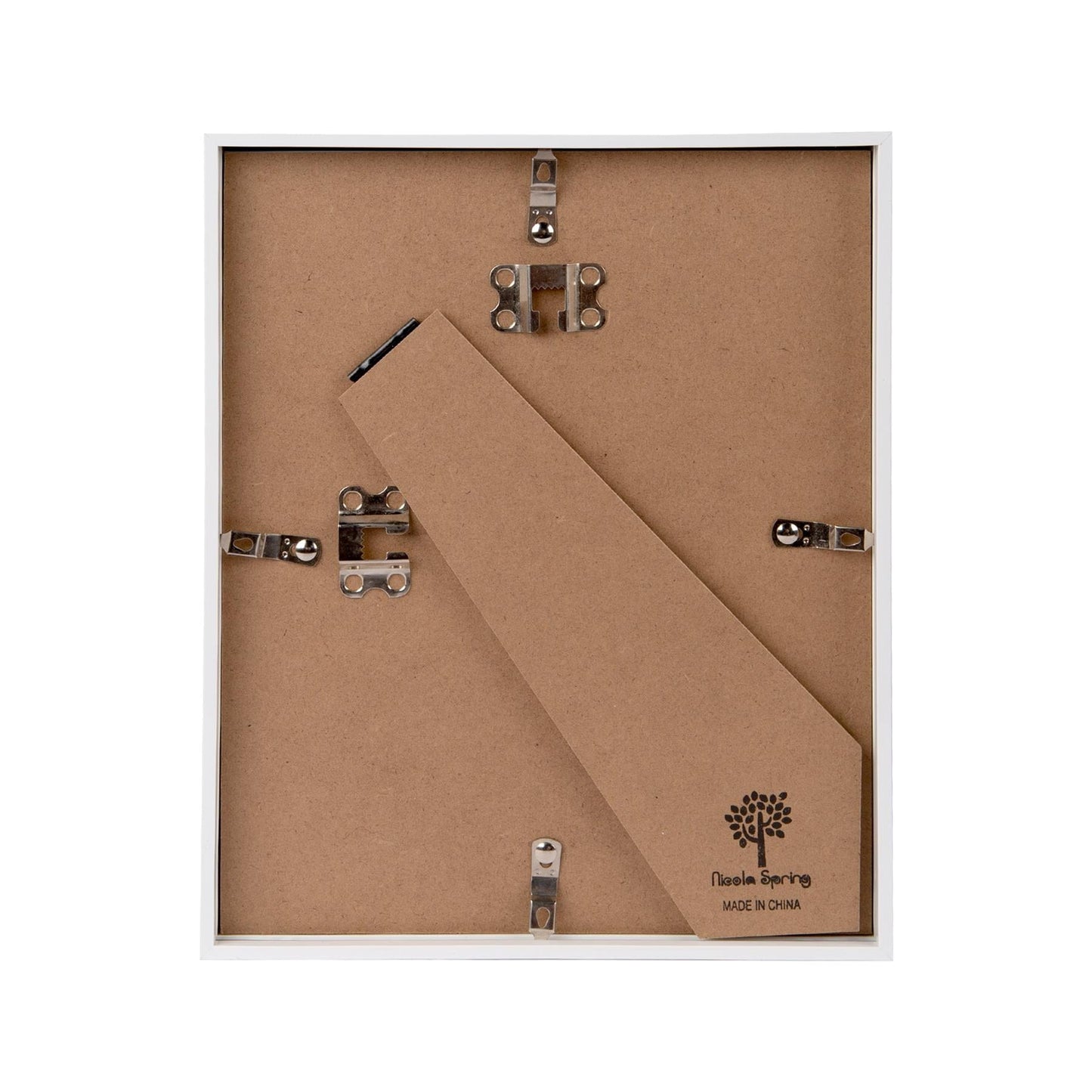 8" x 10" White 3D Deep Box Photo Frame - with 5" x 7" Mount