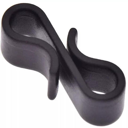 20 x Black Guttering Hanging Clips / S Clips for String Lights