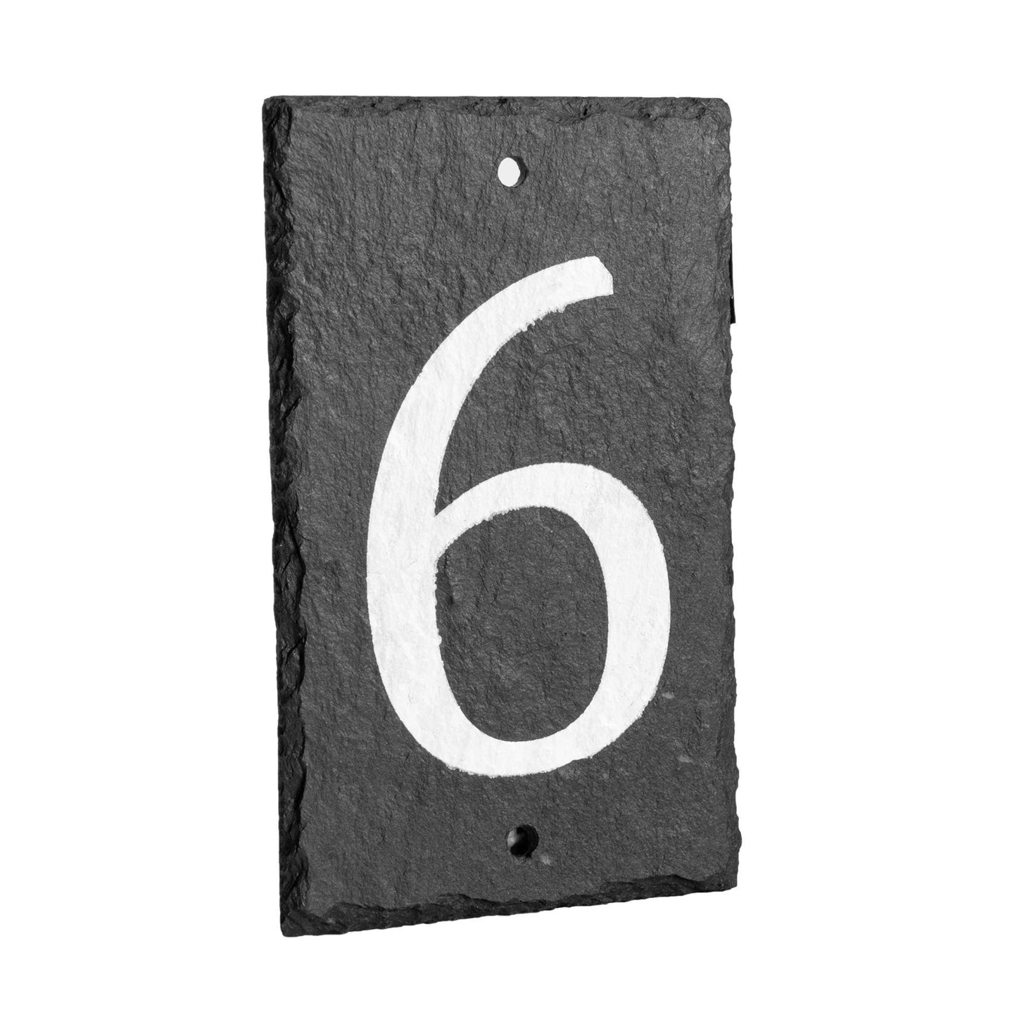 Number 6 Slate House Sign