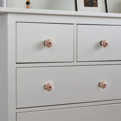 Vintage Floral Ceramic Cabinet Knob