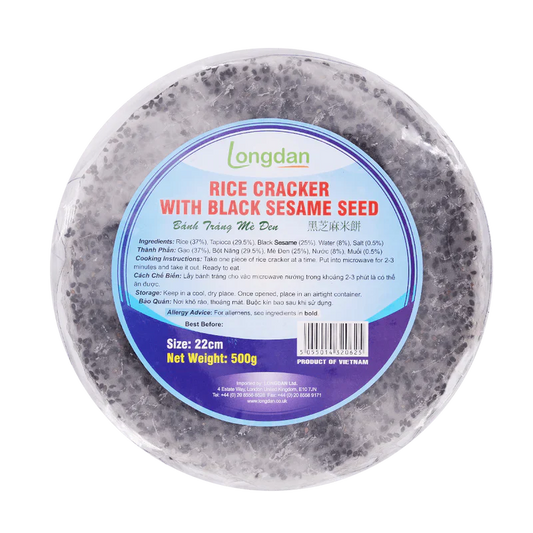 LONGDAN Rice Cracker With Black Sesame 500g