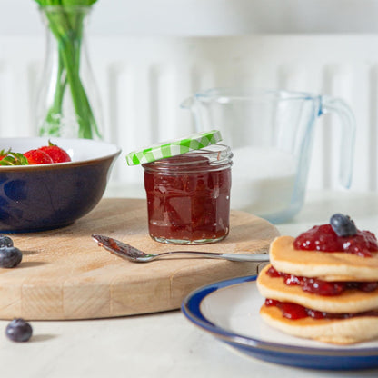 130ml Glass Jam Jars with Lids - Pack of 6