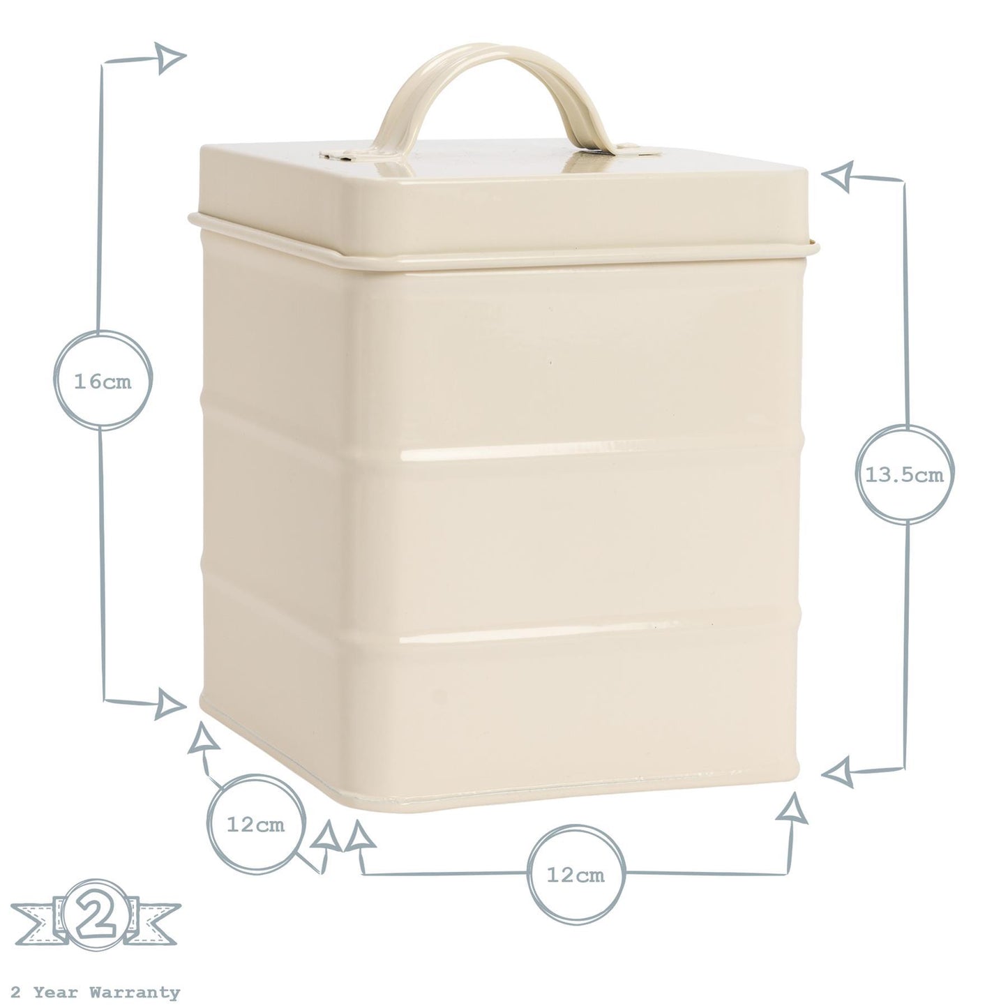 Vintage Metal Sugar Canister