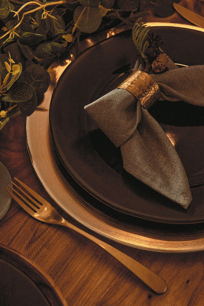 Dia Flat Gold  Charger Plate