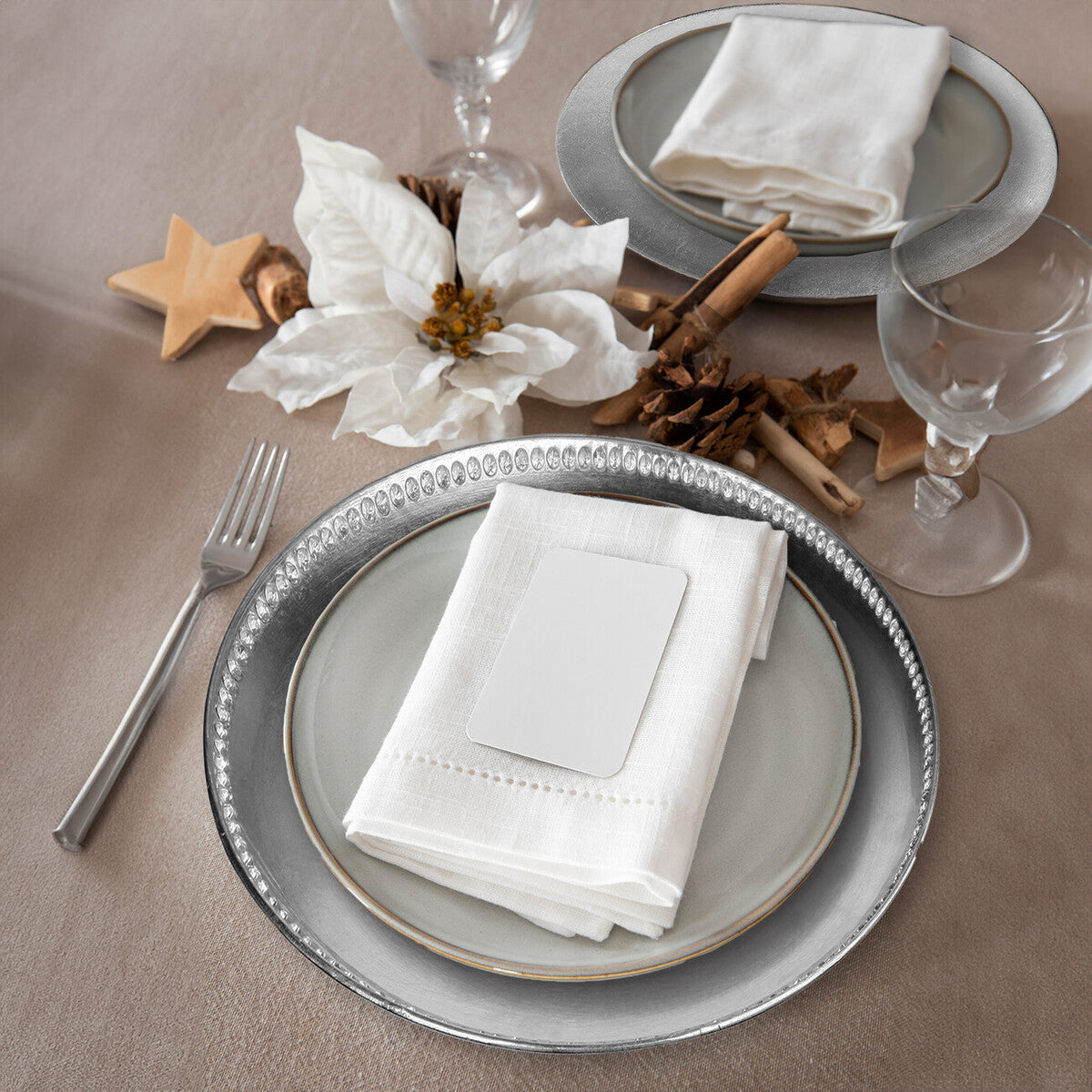 Radiance Silver Decorative Charger Plate