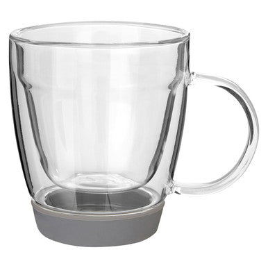Amari Double Wall Glass Mug with Silicone Base 220ml