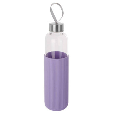 Mimo Glass Bottle With Purple Silicone Sleeve
