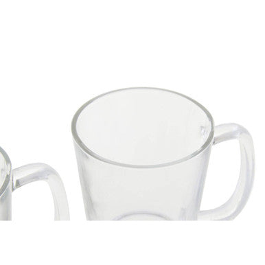 Torta Set Of Four Glass Clear Glass Mugs