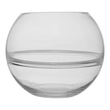 Optik Clear Glass Round Vase