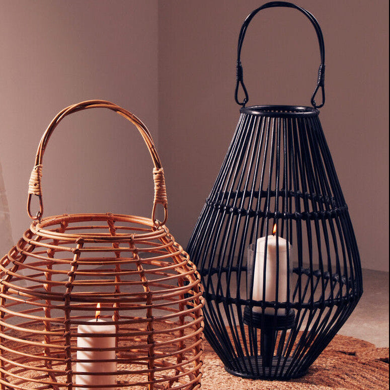 Mataram Black Lantern With Hoop Handle