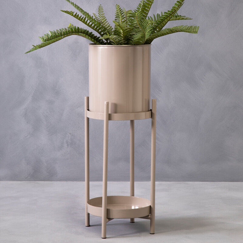 Asher Two Tier Grey Plant Stand