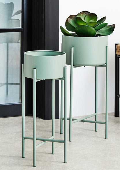 Trosa Small Green Floor Standing Planter