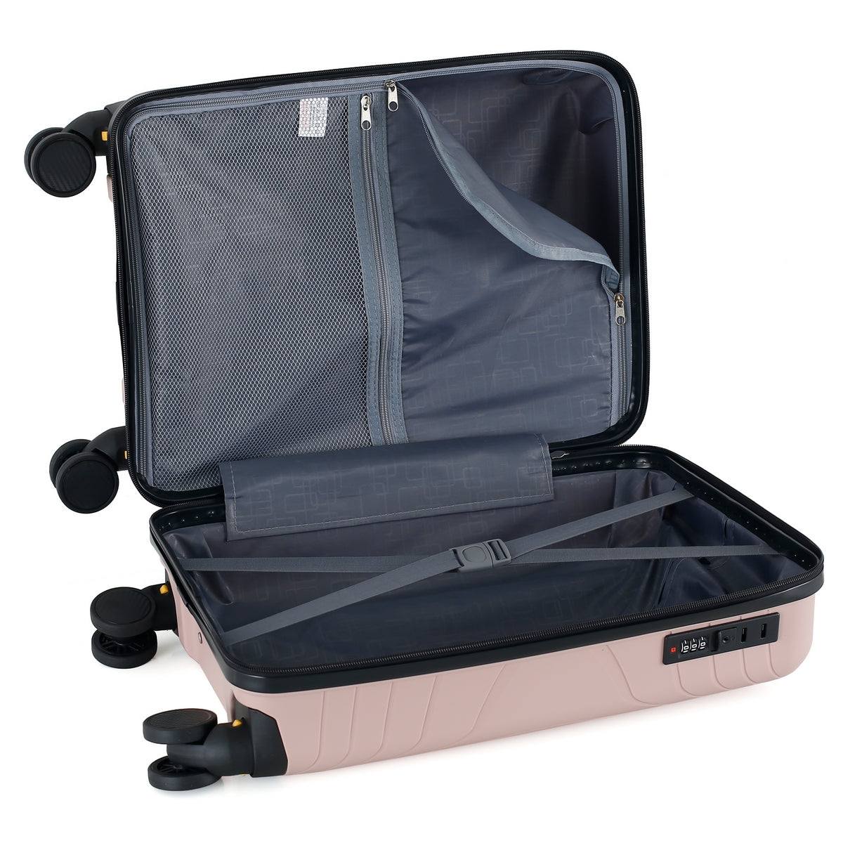 Wheeled Cabin Suitcase 28 Litre - Pink Champagne