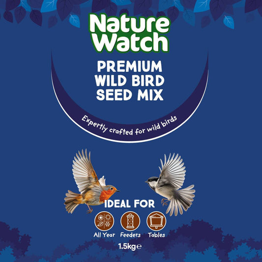 Premium Wild Bird Seed Mix By Nature Watch - 1.5kg