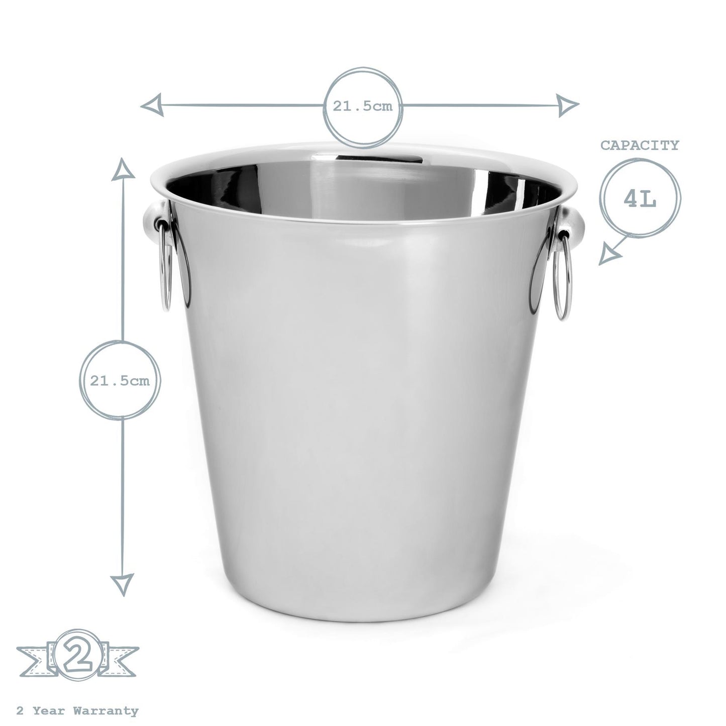 Stainless Steel Ice Bucket