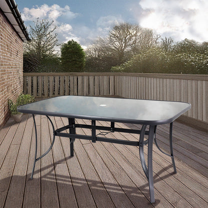 Hartwell Garden Table Steel Rectangular by Wensum - 150cm