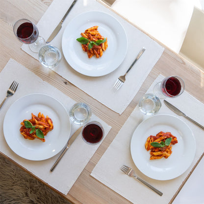 45cm x 34.5cm Ribbed Cotton Placemats - Pack of Six