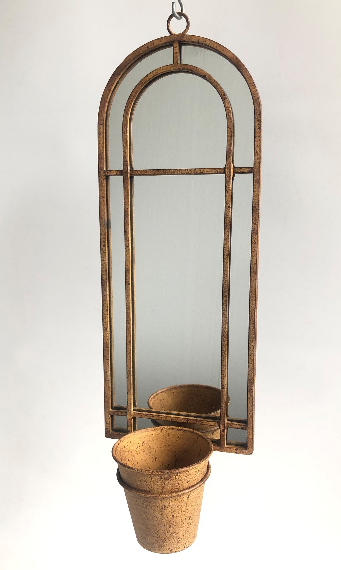 64CM WALL MIRROR WITH SINGLE PLANTER