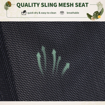 Orbital Sun Lounger Rocking Chair Outdoor Zero Gravity Folding w/ Pillow Black