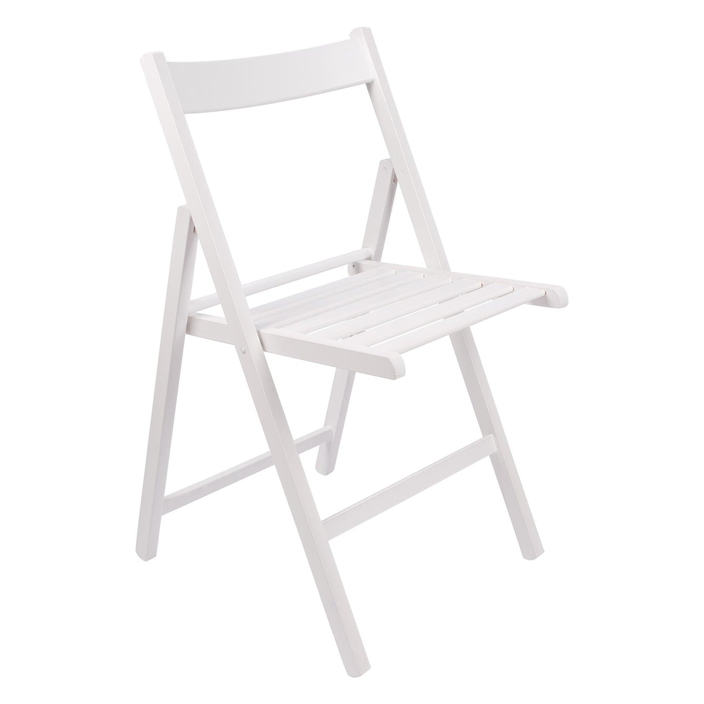 White Beech Wood Folding Chair