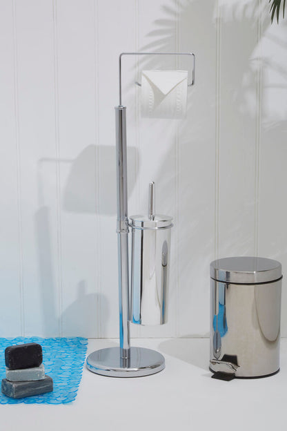 Linnea Chrome Toilet Brush And Roll Holder
