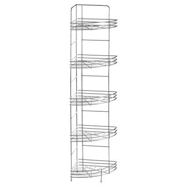 Dara 5 Tier Chrome Corner Storage Rack