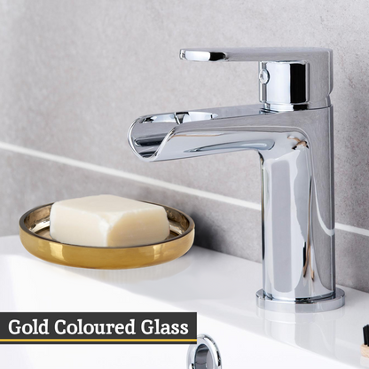 Elissa Oval Gold Soap Dish