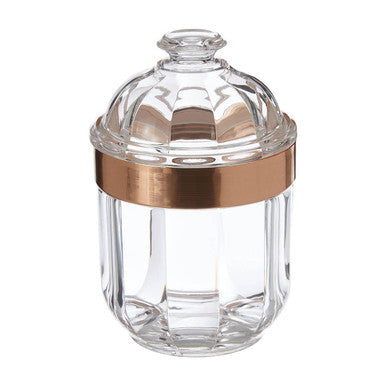Guan Small Rose Gold Acrylic Storage Jar