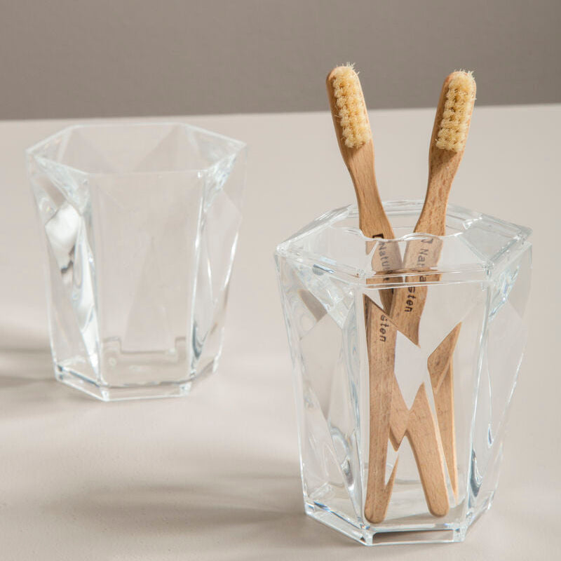 Dow Clear Acrylic Toothbrush Holder