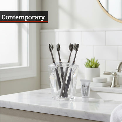 Dow Clear Acrylic Toothbrush Holder