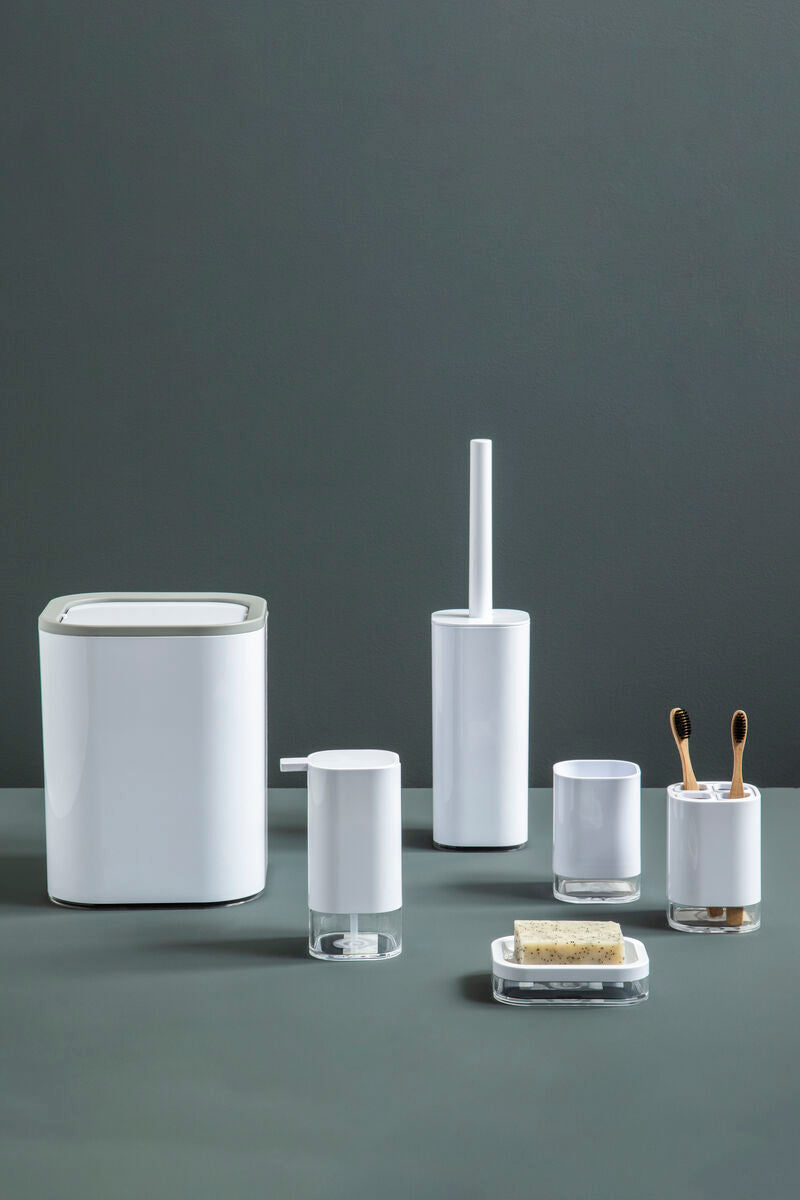 Ando White Acrylic Waste Bin