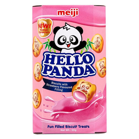 MEIJI HELLO PANDA Biscuits Strawberry Flavour 50g
