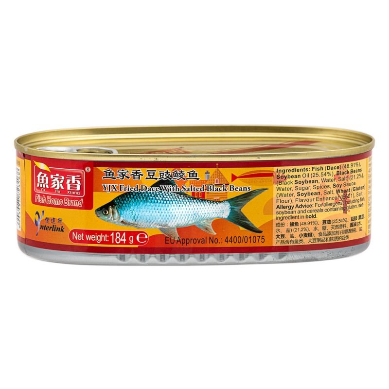 YU JIA XIANG Fried Dace with Salted Black Beans 184g