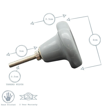 Heart Ceramic Cabinet Knob