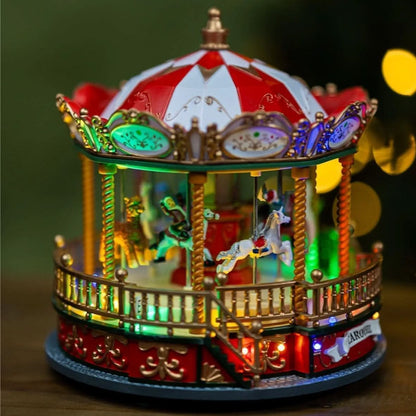 Led Carousel Christmas Scene