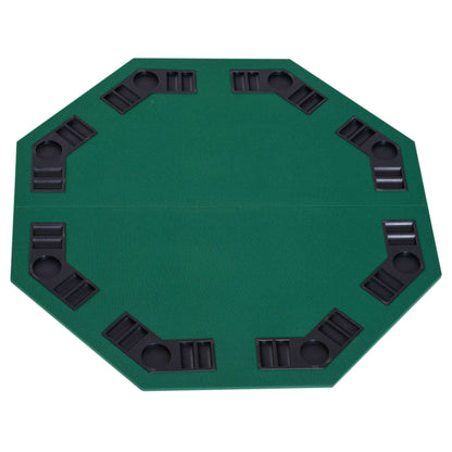 1.2m/48 Inches Foldable Poker Table Top 8 Players Blackjack Tables Casino Chip Trays