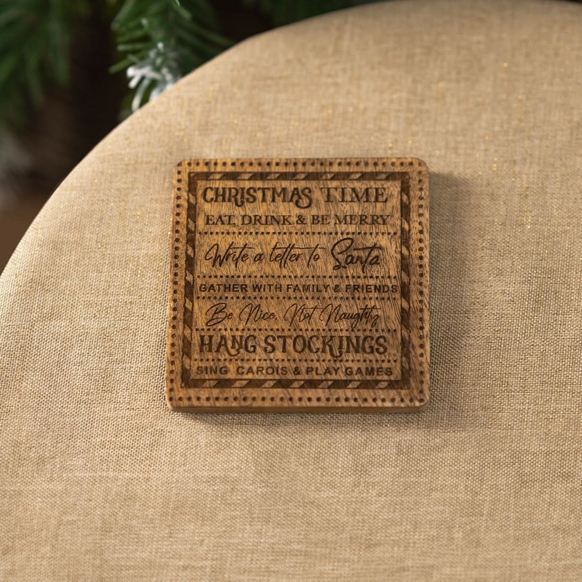 Set of 4 Christmas Time Coasters