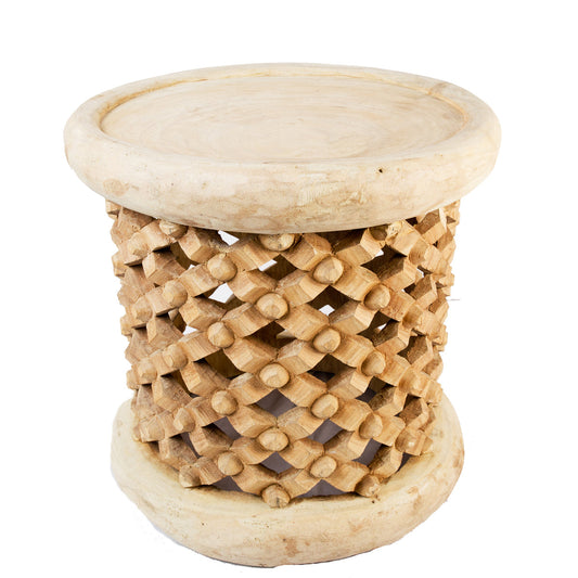 Bamileke Stool \ Table - 43cm - Natural TR21