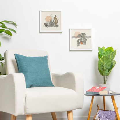 10" x 10" White 3D Box Photo Frame with 6" x 6" Mount