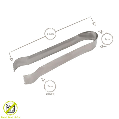 Stainless Steel Ice Tongs - 17cm - Pack of 5