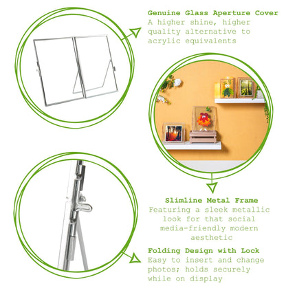 5" x 7" Standing Metal Photo Frame