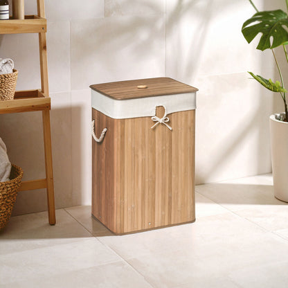 Kankyo Rectangular Natural Bamboo Laundry Hamper