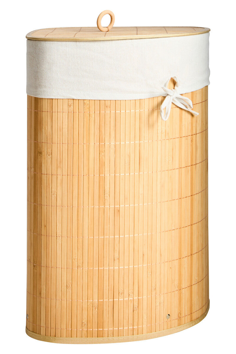 Kankyo Natural Bamboo Corner Laundry Hamper
