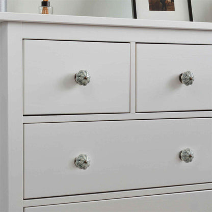 Vintage Floral Ceramic Cabinet Knob