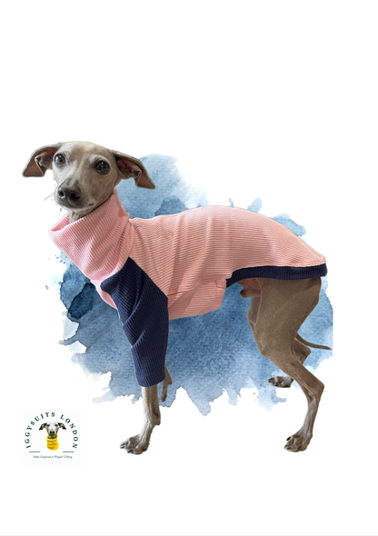 Puppy Ribbed Jersey T-Shirt - Blossom