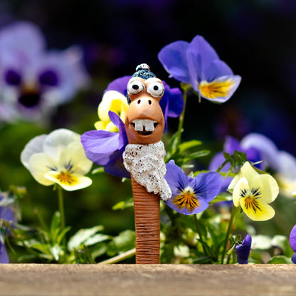 5pc Garden Worms Family Ornaments Miniature Set Resin Decorative Figurines Plant